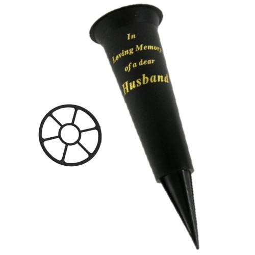 Graveside memorial spike - graveside,