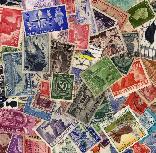 100 world stamps - stamps-, all