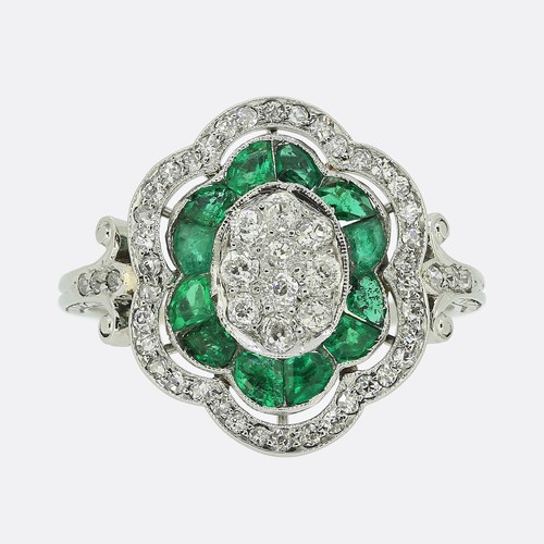 Art deco emerald and diamond - deco,