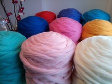 62 Colours* Merino Giant Wool Tops Felting Spinning Weaving Arm Knitting 1-4 kg 