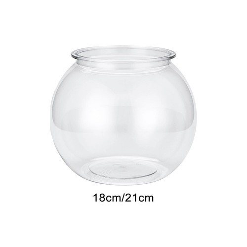 Round vase transparent - round,