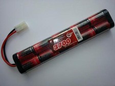 Rechargeable Battery 12V 3700mAh SubC NiMH Tamiya pack Vapextech UK