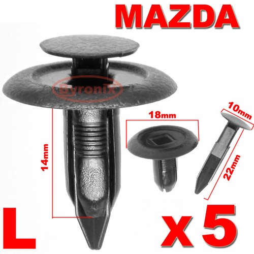 Mazda trim panel clips fascia - panel,
