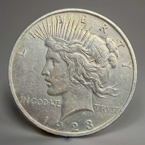 1923 peace dollar silver - dollar, .900