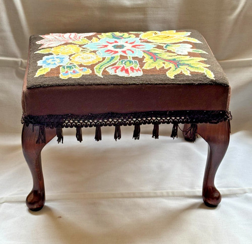 Victorian wool needlepoint