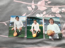 3 RARE VINTAGE1970s  LEEDS UNITED THE SUN 3D FOOTBALL CARDS