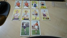 Chix Bubblegum Cards Famous Footballers 1953 Series 1, 10 Cards (1 duplicate)