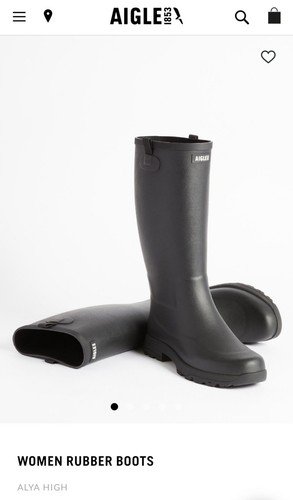 Aigle black knee high - aigle,