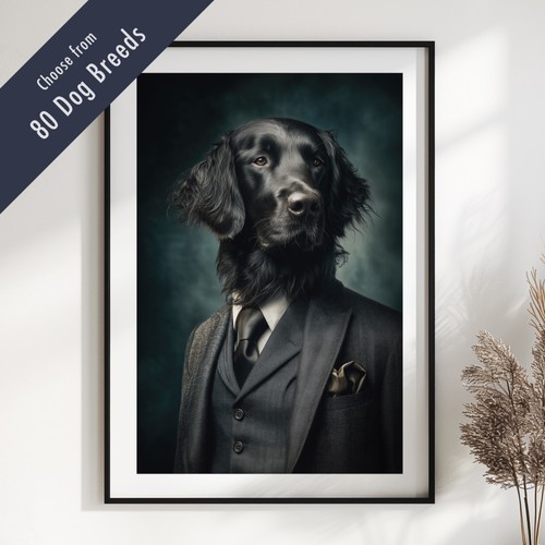 Smartly dressed dog portrait - smartly,