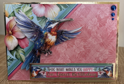 Handmade pretty hummingbird - a6,