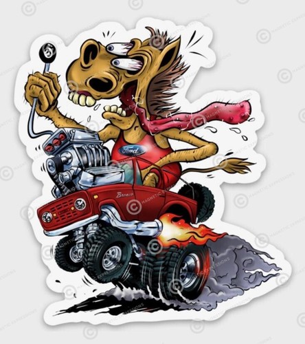 Rat fink hot rod - hot, custom
