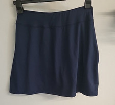 Womens Skirt With Shorts Sizs M UK 10 Navy Back Pocket Tennis Gym Yoga