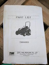 TYM PARTS MANUAL FOR MID MOWER TMB60RH