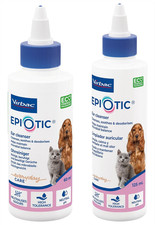 EpiOtic Ear Cleaner for Dogs & Cats 60ml, 125ml Bottle Antibacterial, Antifungal