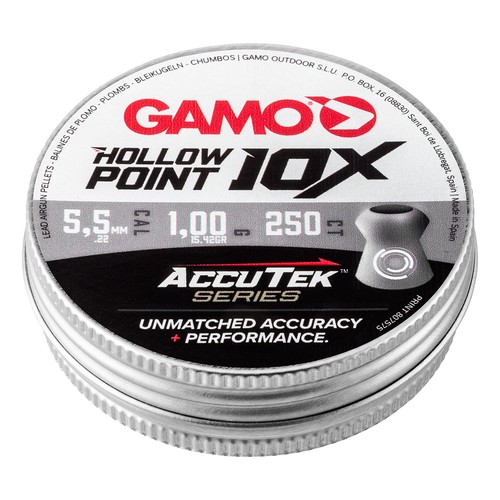 Gamo hollow point 10x accutek - gamo,
