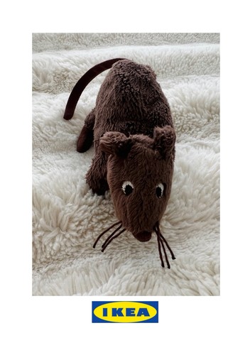 Ikea gosig mouse brown 2 - brown, 1/2