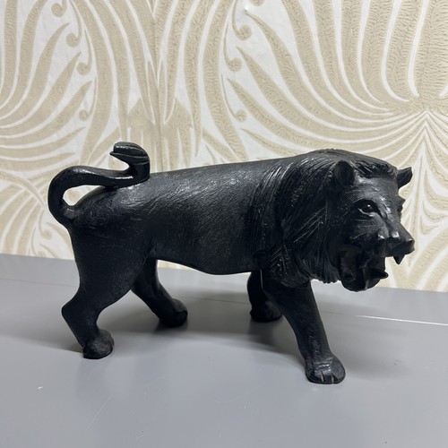 Vintage hand carved black - black, wood