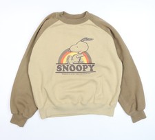 Peanuts Snoopy Beige Crew Neck