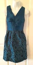 Coast Teal V-Neck Satin
