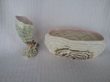 Pair of Vintage Sylvac Shell Flower Vases No. 3329 & 3531