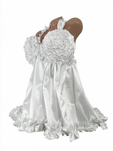Satin fembot sissy dress - satin,