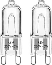 G9 Halogen Oven Bulb 40W 230V 300°C Heat Resistant for AEG/Neff/Zanussi/Smeg/B