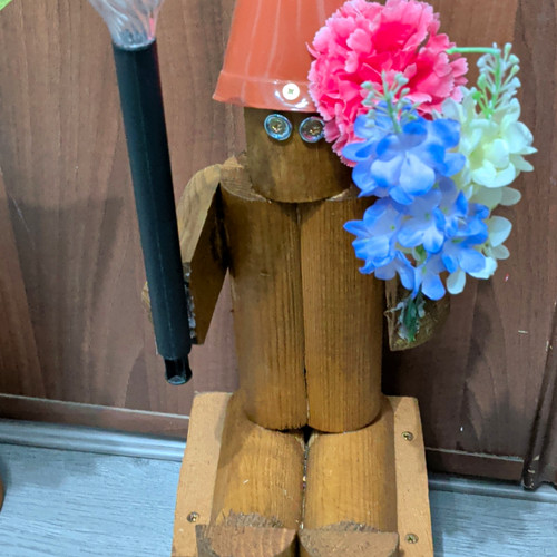 Wooden man garden - man, handmade
