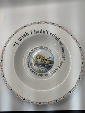2010 Paul Cardew Alice In Wonderland Soup Bowl Collectable VGC No Chips