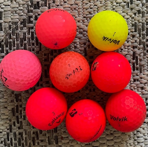 Matt coloured golf balls - 24,