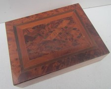 Moroccan Thuya Burl Wooden Box with 2 Decks of 'Kentucky' Bridge Playing Cards