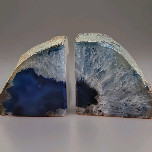Genuine blue banded agate - banded,