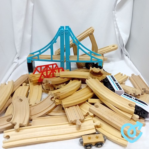 Wooden train track bundle - wooden,