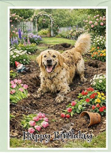 Golden retriever dog - retriever, 6")
