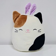 Squishmallows 8" Cam Easter Cameron Calico Cat Squishmallow Plush Bunny Ears