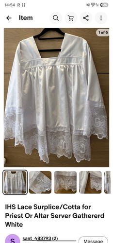 Pleated altar server - pleated,