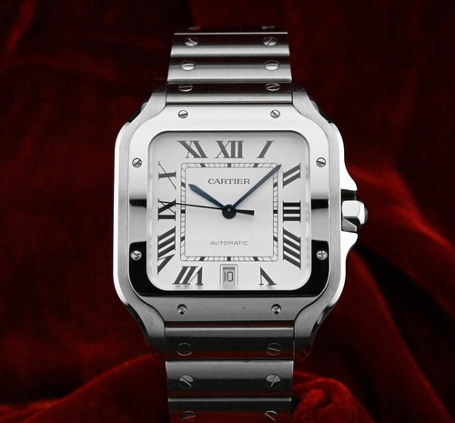 Cartier santos large white - large,