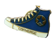 CONVERSE ALL STARS SHOES 1980s VTG RETRO PIN BADGE PUNK EMO MOD CHUCK TAYLOR