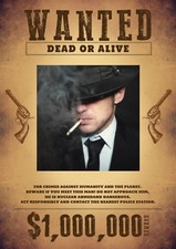 Personalised Wanted Poster PRINT A4 / A3 Weddings, Birthdays, Work, Funny, Party