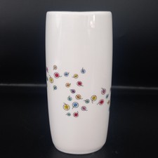 Spaceform London colourful multi coloured leaf design ceramic vase 17cm