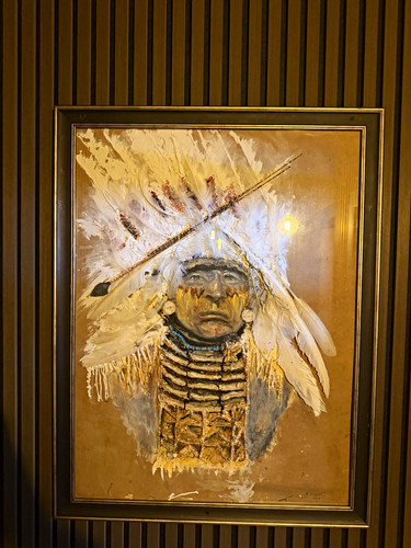 Hand painted native - , indian