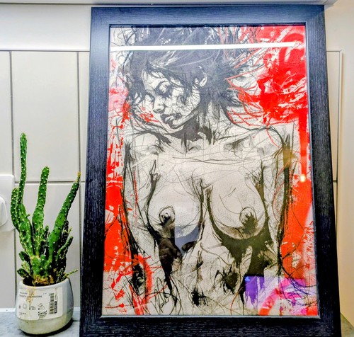 Nude study original graffiti - nude,