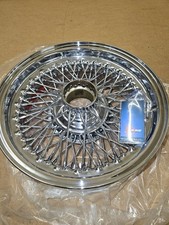 Chrome Wire Wheel 15x6" Curly
