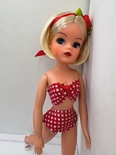 OOAK Custom Repainted Vintage Sindy Doll - New Lashes - Handmade Bikini Outfit 