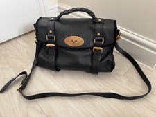 Black leather Mulberry Alexa