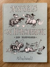 FAB VINTAGE THELWELL ANGELS ON HORSEBACK & ELSEWHERE CARTOON HORSE HARDBACK BOOK