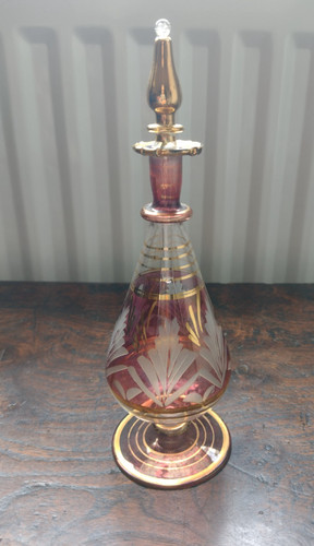 Vintage egyptian glass perfume - vintage,