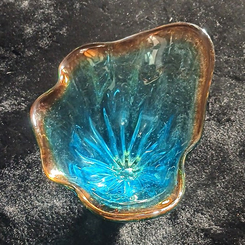 Blue amber art - blue,