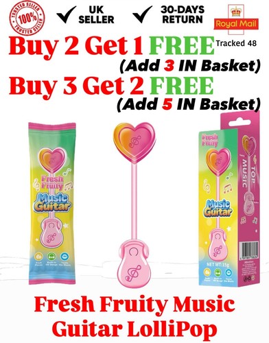 Music guitar lollipop candy - music,
