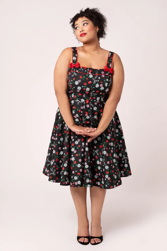 Hell bunny isobel dress 4xl - bunny,