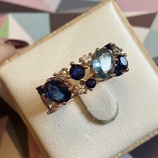 14ct Rose Rolled Gold Ring Size P Stamped 585rg